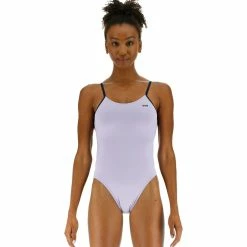 TYR Women's Solid Lavender Tetrafit Swimsuit - 2023