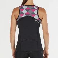 2XU Women's Active Tri Singlet - 2018 -WomenClothing store WT4866a BLK RPP 02 15649.1517516602