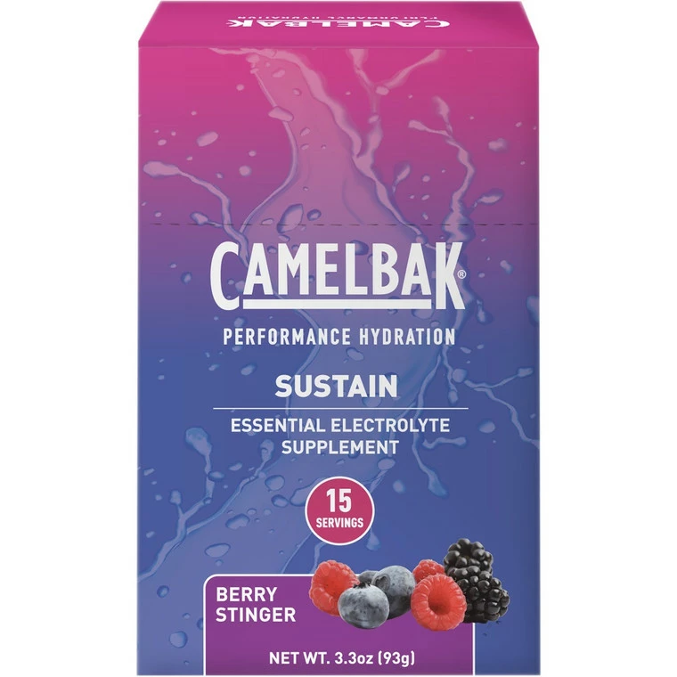 Camelbak Sustain Electrolyte Hydration Supplement Tear Sticks - 15 Servings 3 Camelbak Sustain Electrolyte Hydration Supplement Tear Sticks - 15 Servings