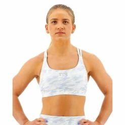 TYR Women's Whiteout Camo Dual Strap Sports Bra - 2023