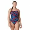 Speedo Women's Ruse Blocks Flyback Swimsuit - 2023 -WomenClothing store redwhiteblue 86638.1666101011