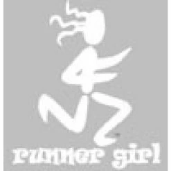 BaySix Runner Girl Clear Window Decal - 2023